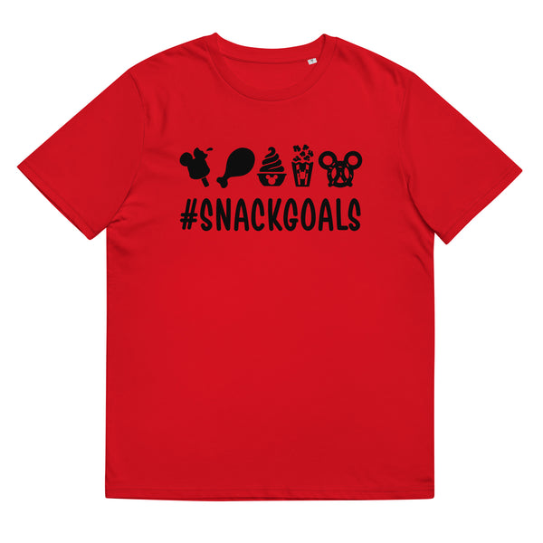 Unisex organic cotton t-shirt, Snack Goals Disney Mickey Minnie Disneyworld Disney Family Matching Shirt, Group Shirt, Birthday Shirt, Matching Family Shirt