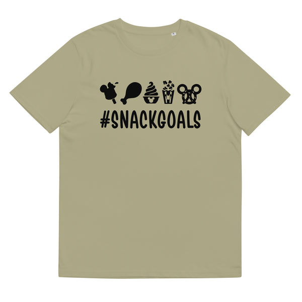 Unisex organic cotton t-shirt, Snack Goals Disney Mickey Minnie Disneyworld Disney Family Matching Shirt, Group Shirt, Birthday Shirt, Matching Family Shirt