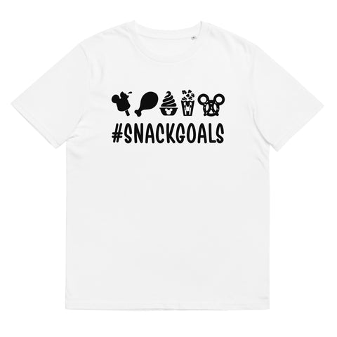 Unisex organic cotton t-shirt, Snack Goals Disney Mickey Minnie Disneyworld Disney Family Matching Shirt, Group Shirt, Birthday Shirt, Matching Family Shirt