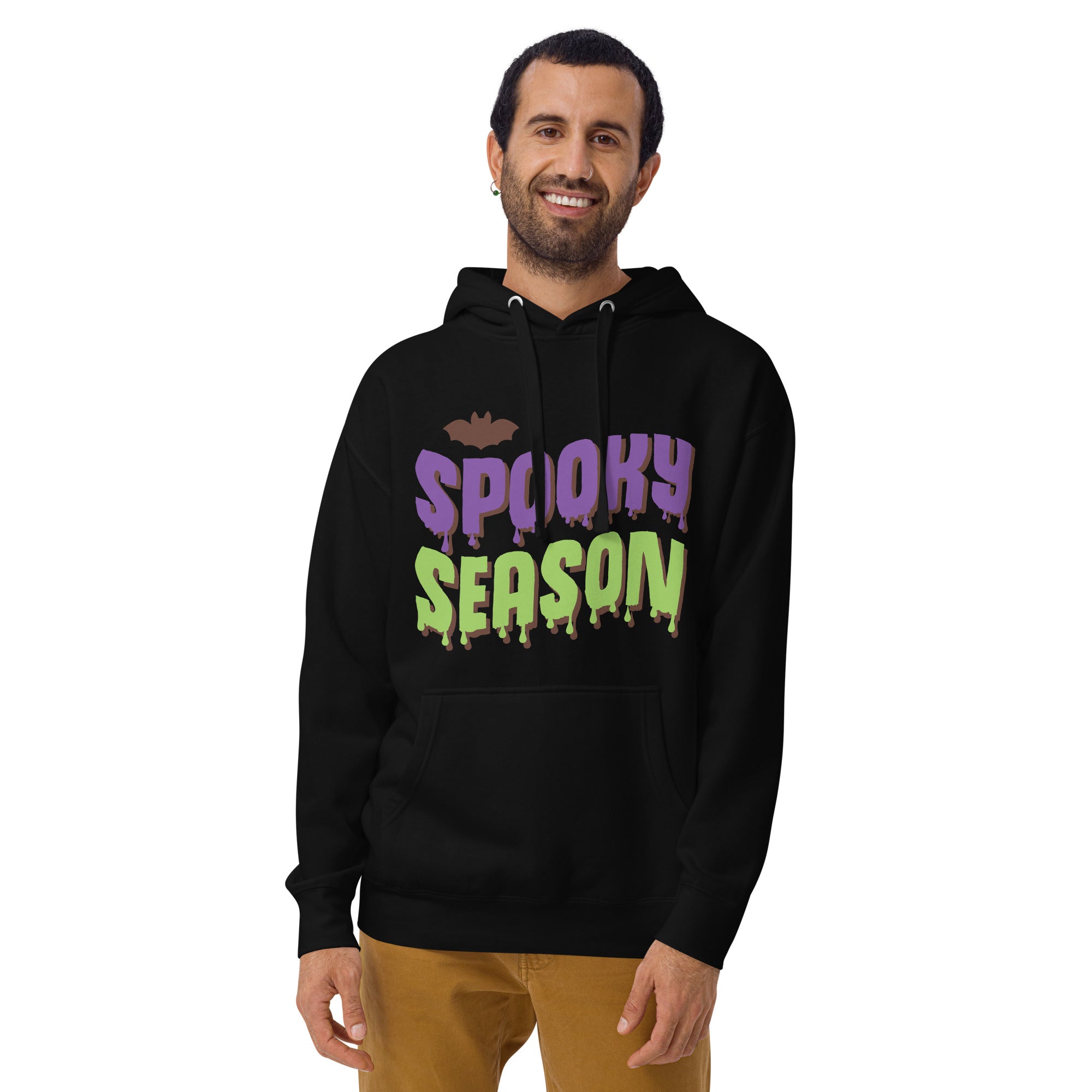 Spooky season halloween sweatshirt, embroidered halloween sweater, ghost, cute and scary halloween shirt, fall shirt for her, fall shirt for him